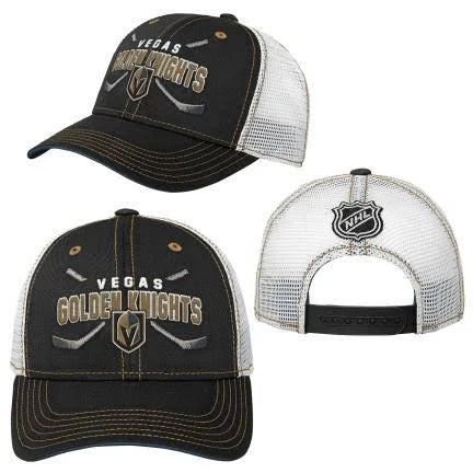 Outerstuff Youth Vegas Golden Knights Lockup Meshback Adjustable Hat