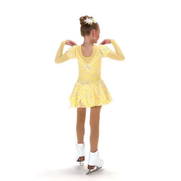 Jerrys Skating World Lemon Chiffon Dress