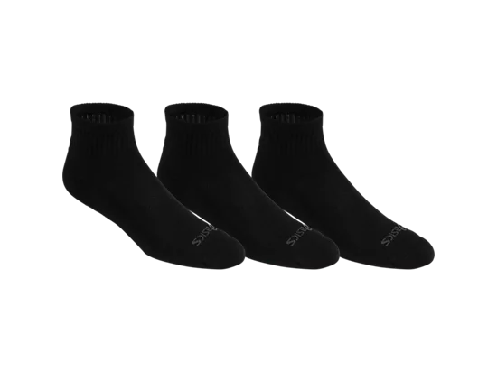 Asics Men's Cushion Quarter Socks - 3 Pack