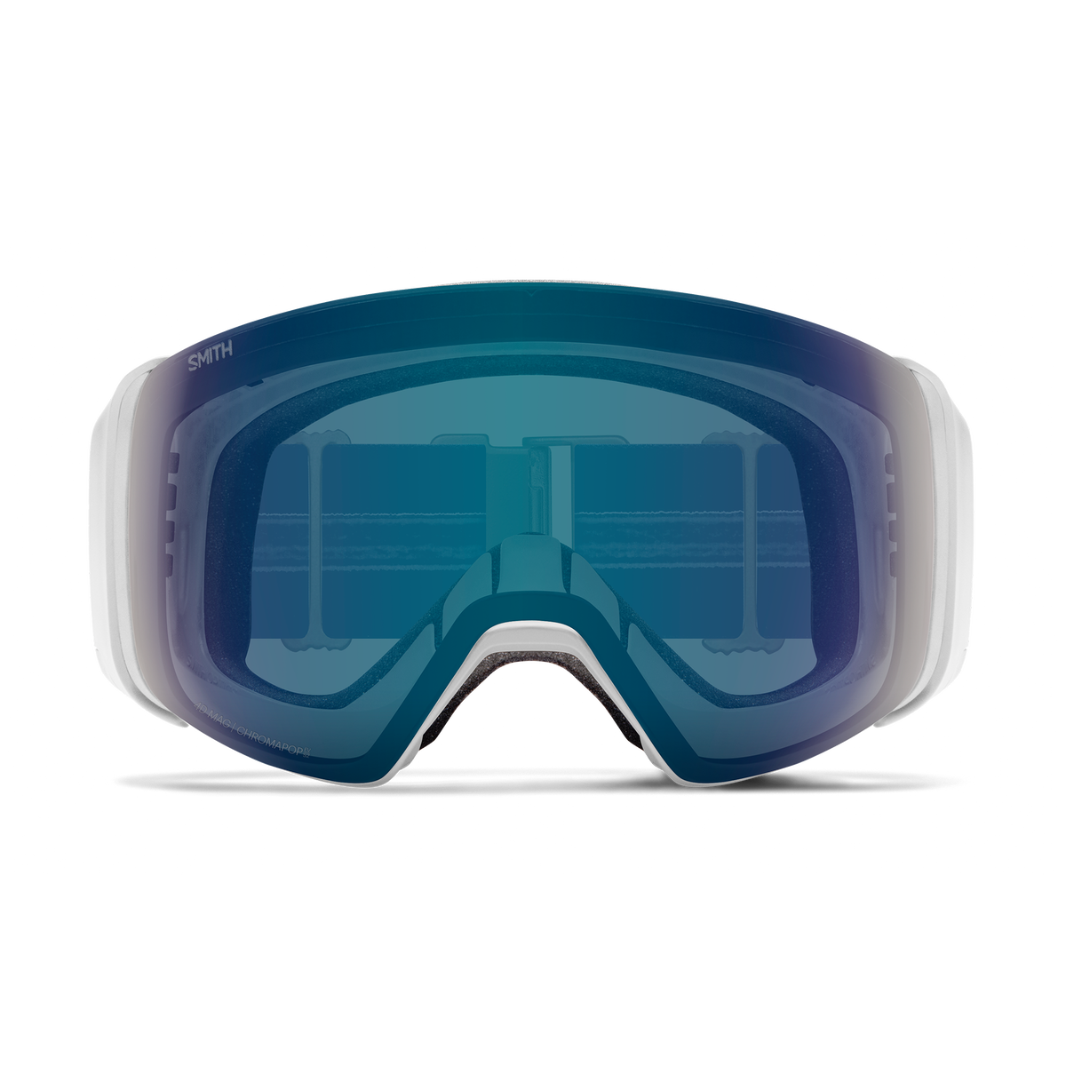 Smith 4D MAG Adult Goggles - Mist / ChromaPop Everyday Blue Mirror, front view