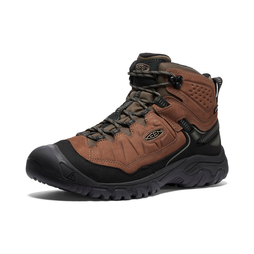 Keen Men's Targhee IV Mid Waterproof Wide Bison/Black angle
