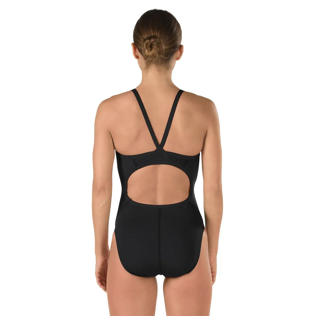 Speedo Women's Solid Flyback Onepiece Training Swimsuit