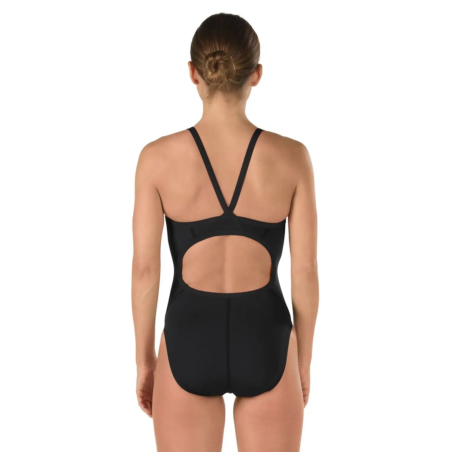 Speedo Women's Solid Flyback Onepiece Training Swimsuit