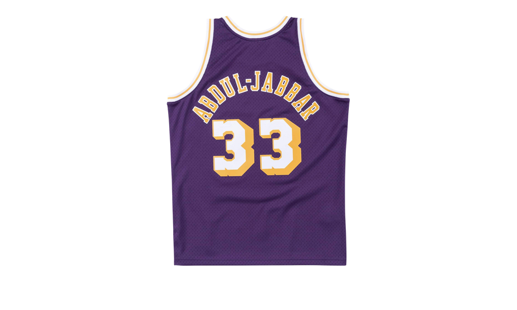 Mitchell & Ness Los Angeles Lakers Kareem Abdul-Jabbar 1983 Hardwood Classics Swingman Jersey