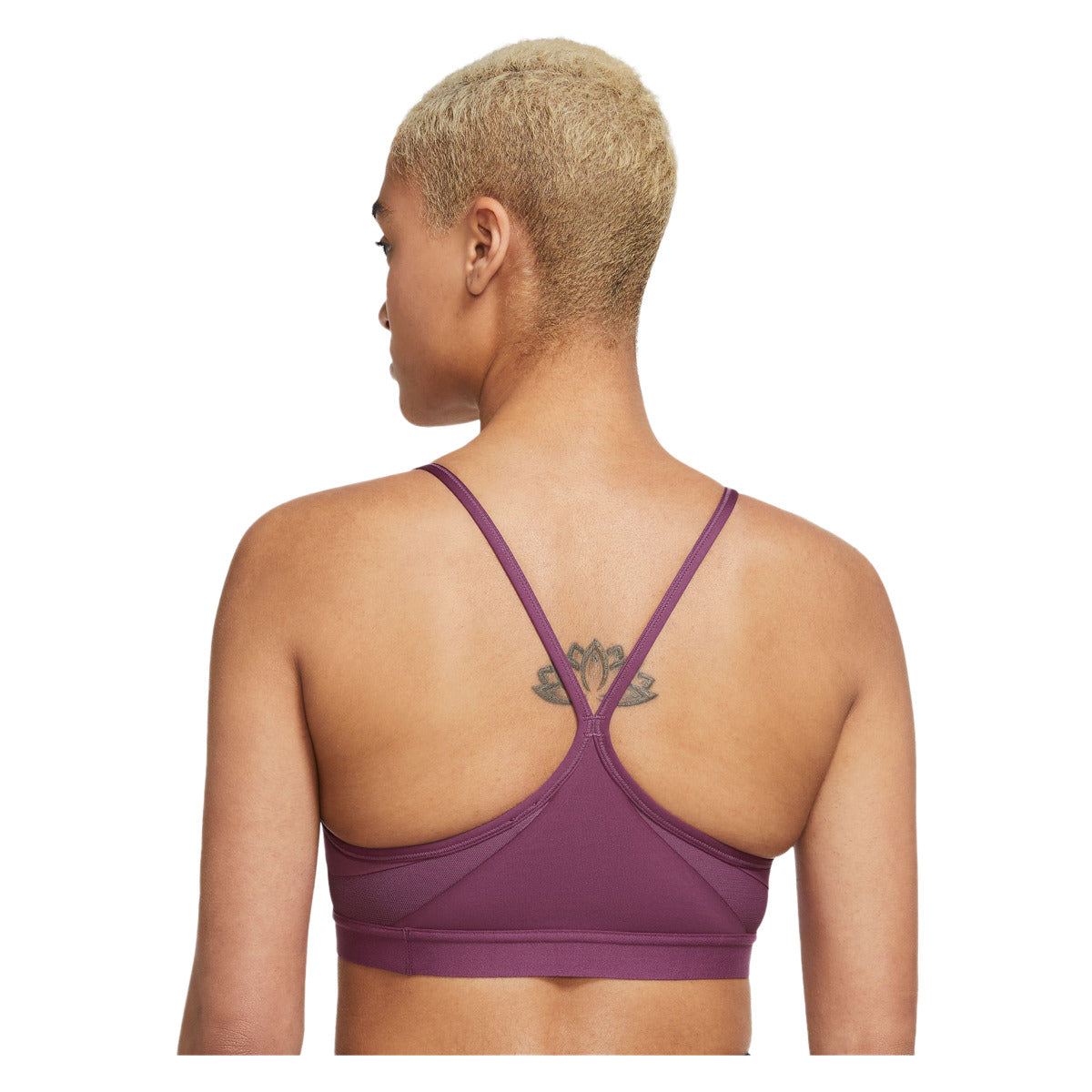 Buy Nike Women's Dri-FIT Indy Strappy Cutout Sports Bra Purple in