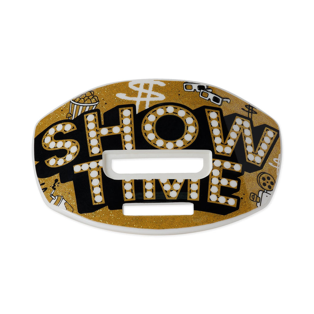 "Showtime" Speed X Football Mouthguard - WHITE/GOLD
