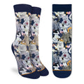 Good Luck Sock Women's Wine & Cats Socks