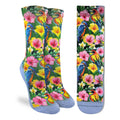Good Luck Sock Women's Tropical Birds and Flowers Socks
