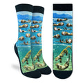 Good Luck Sock Women's Floating Sea Otters Socks
