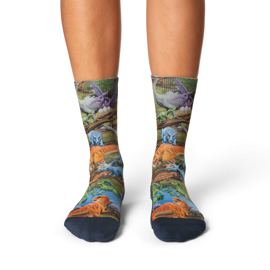 Good Luck Sock Women's Dinosaur World Socks