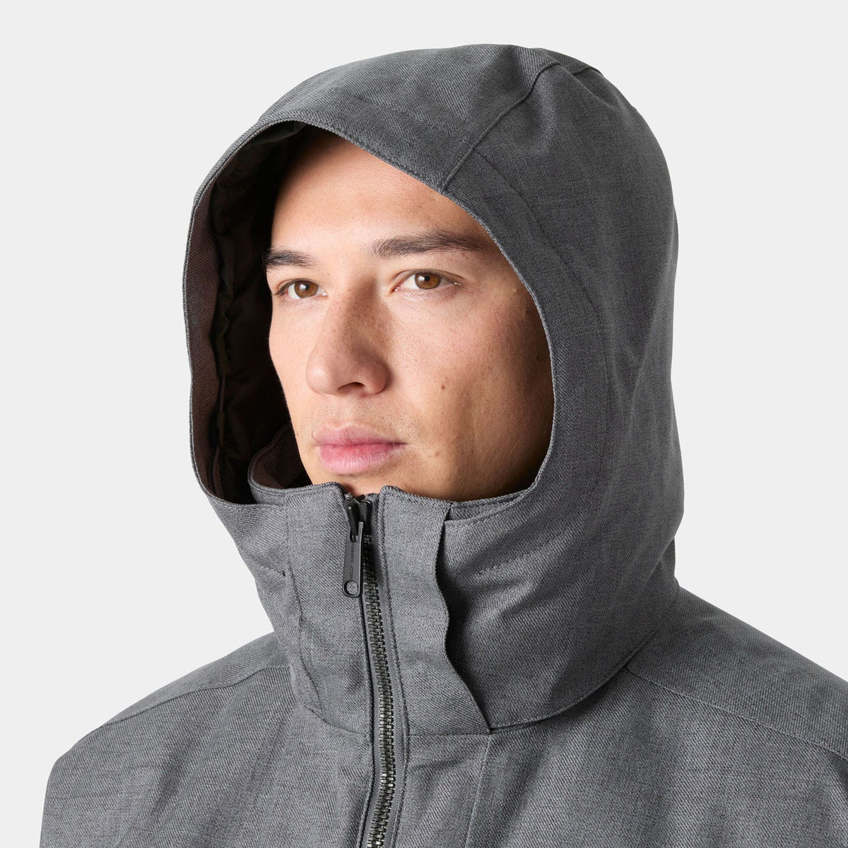 Helly Hansen Men's Chill Jacket 3.0, Thunder Grey, hood detail