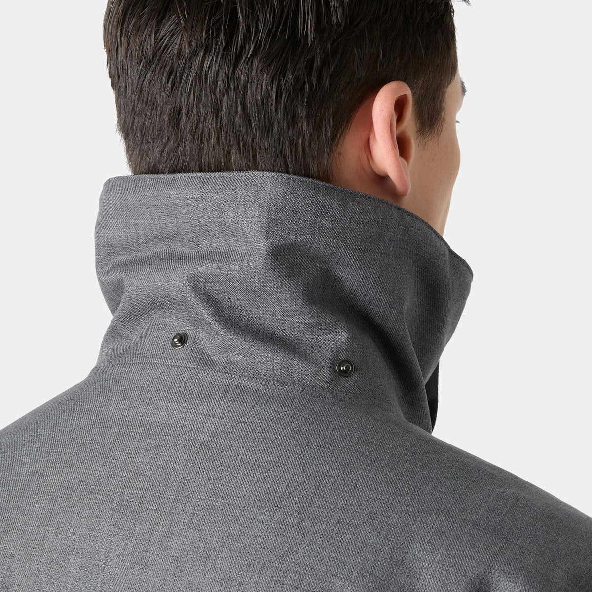 Helly Hansen Men's Chill Jacket 3.0, Thunder Grey, collar detail