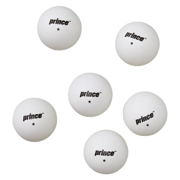 Prince 1 Star Table Tennis Balls - 6 Pack