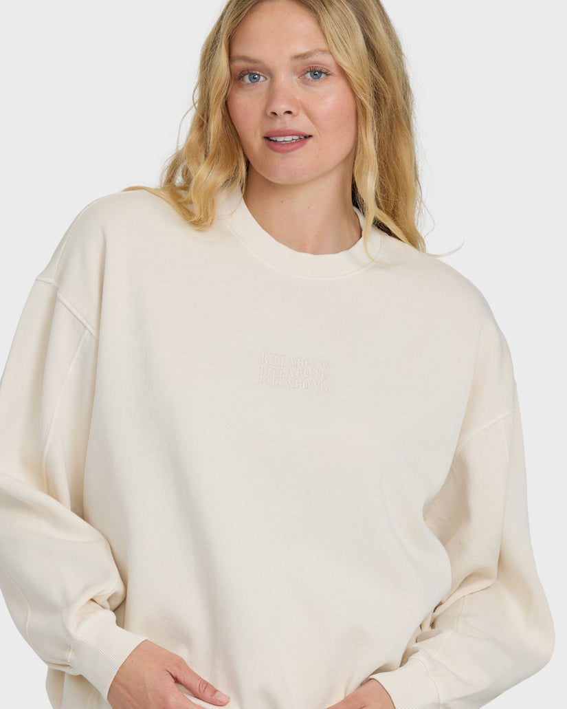 Billabong Women's Bleached Out Kendal Crewneck Sweatshirt