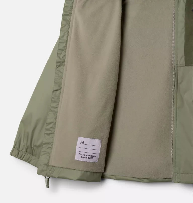 Columbia Boys' Rainy Trails II Fleece Lined Rain Jacket