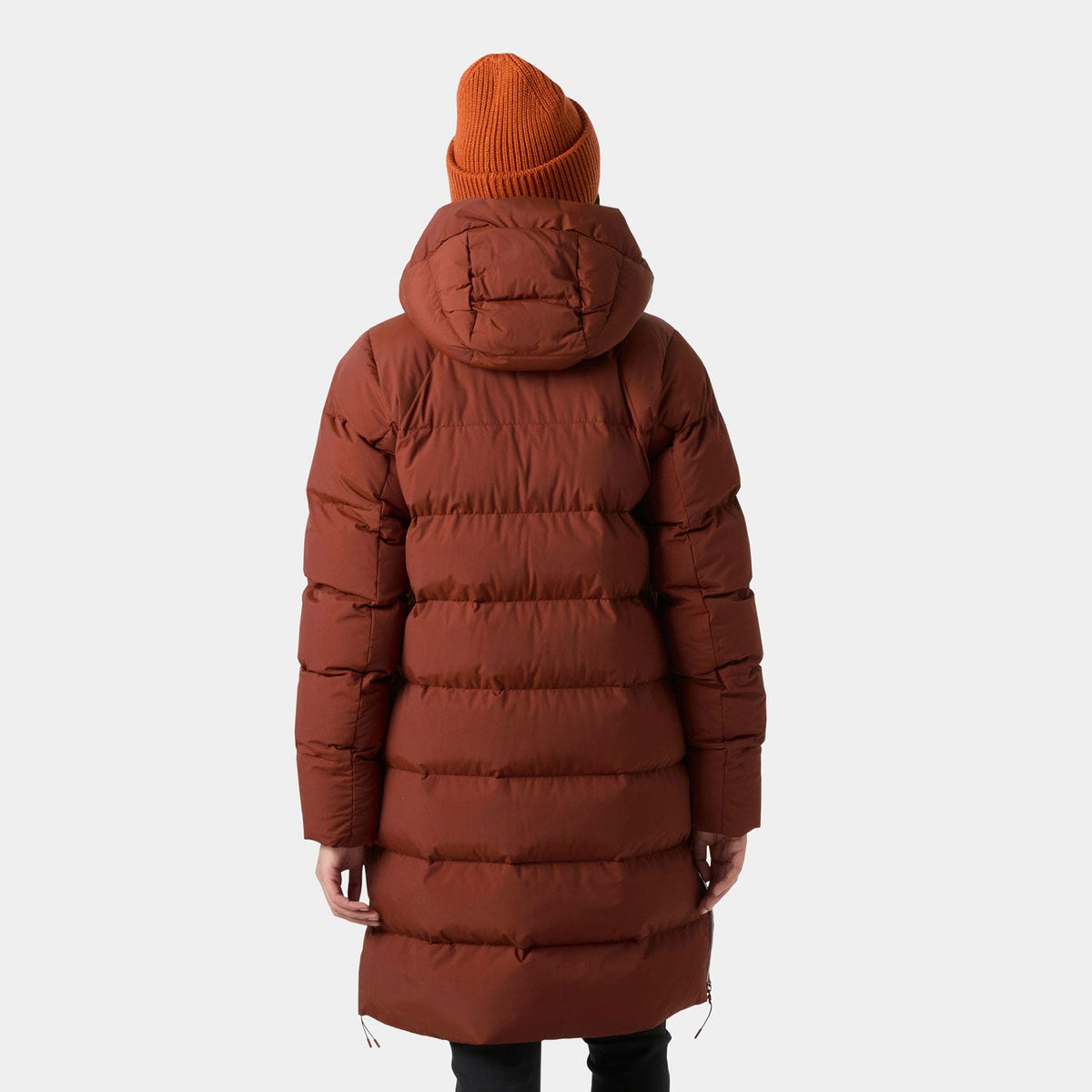 Helly Hansen Women's Aloura Puffy Parka, Iron Oxide, on-model back