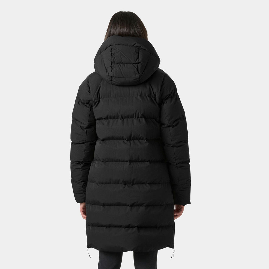 Helly Hansen Women's Aloura Puffy Parka, Black, on-model back