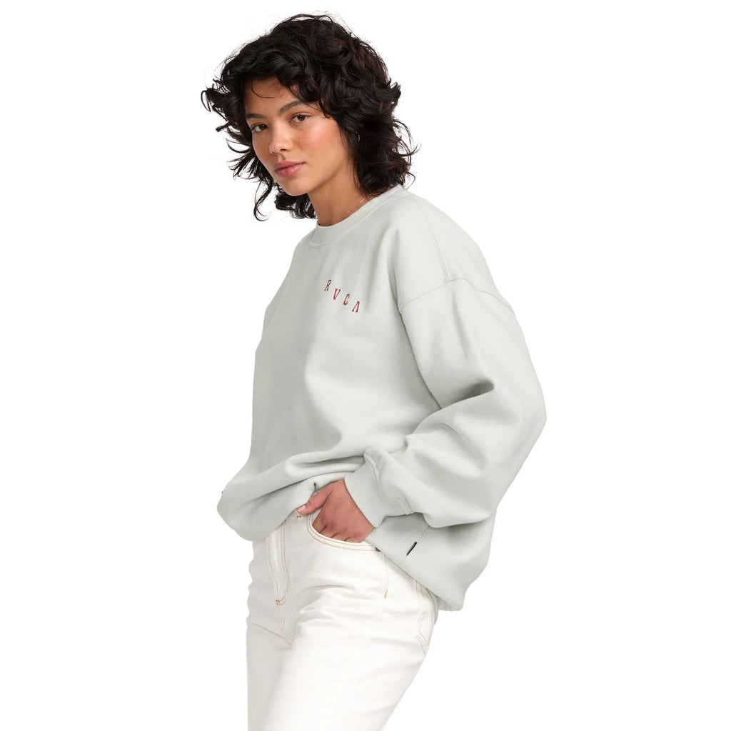 RVCA Women's Baggie Boyfriend Crew Pullover