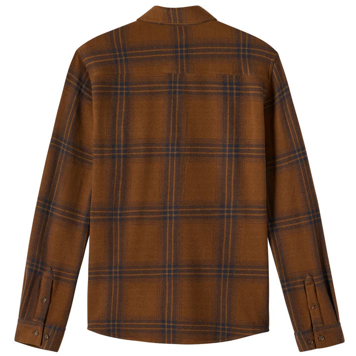 O'Neill Sutton Knit Plaid Standard Fit Long Sleeve Shirt