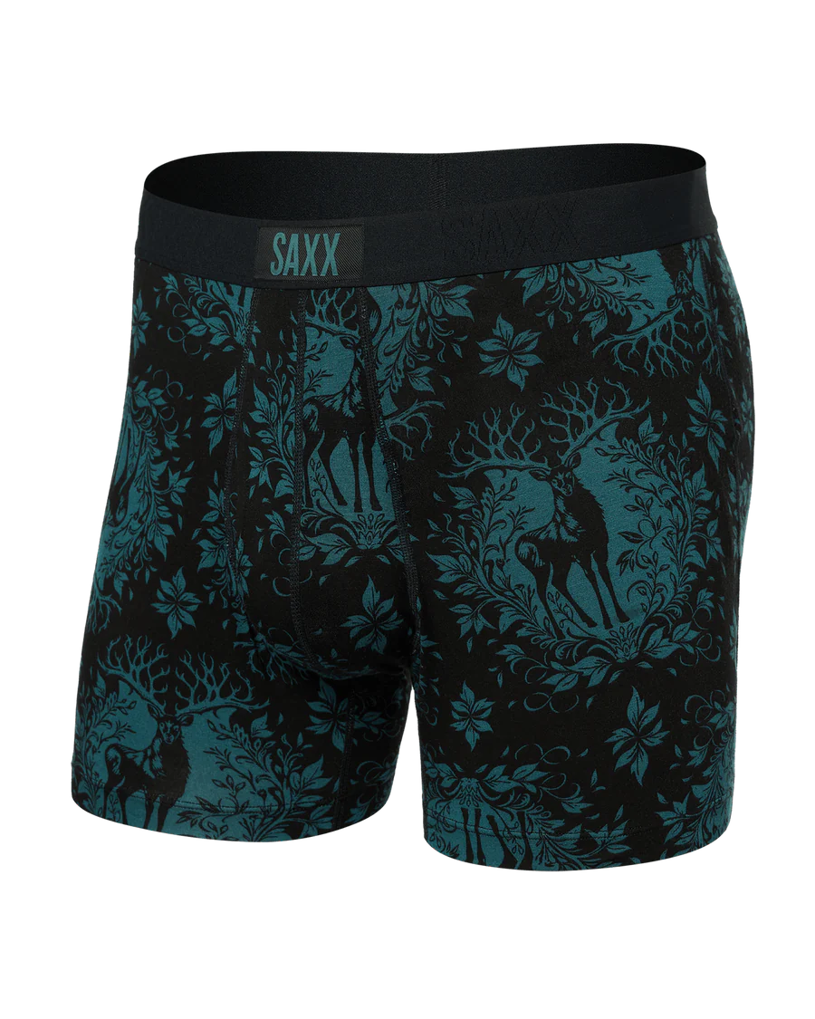 Ultra Boxer Brief - Deer Damask-Black