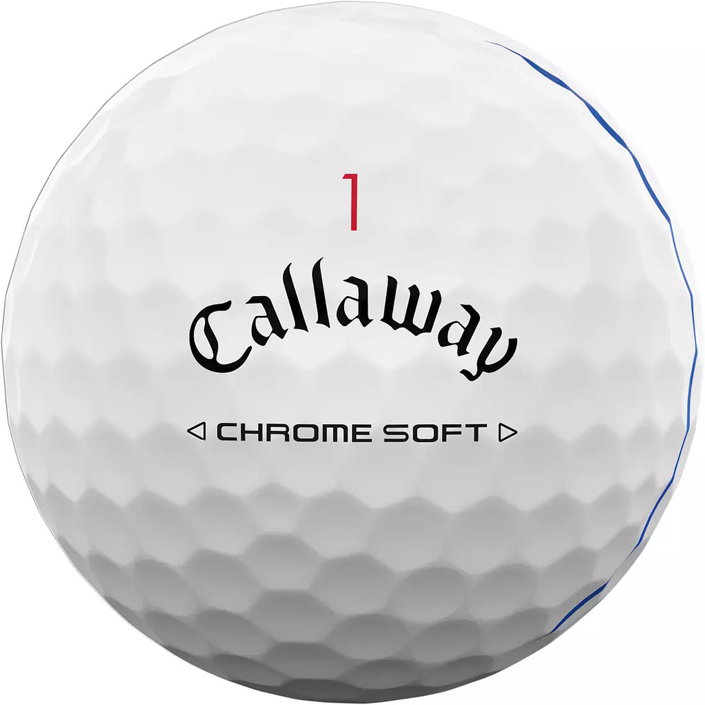2024 Chrome Soft Triple Track Golf Balls - 1 Dozen