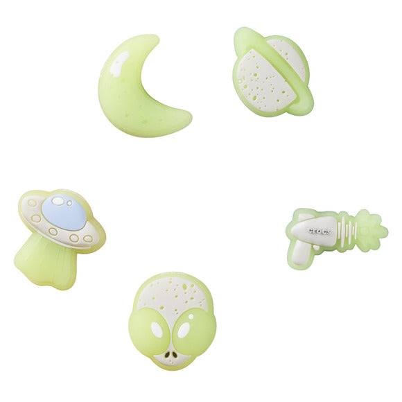 Crocs Glow In The Dark Space Jibbitz Charms - 5 Pack