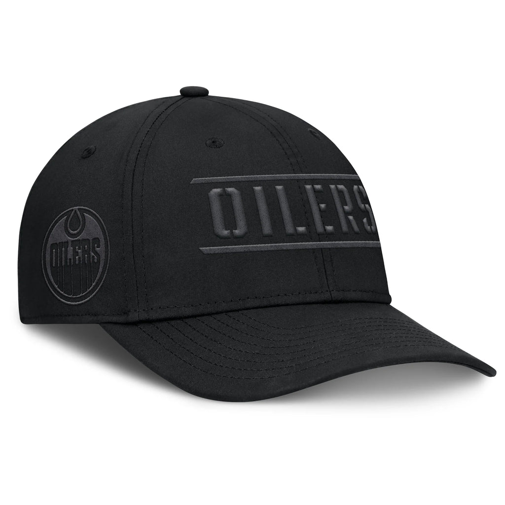 Fanatics Edmonton Oilers Ruck Up Black Flex Hat