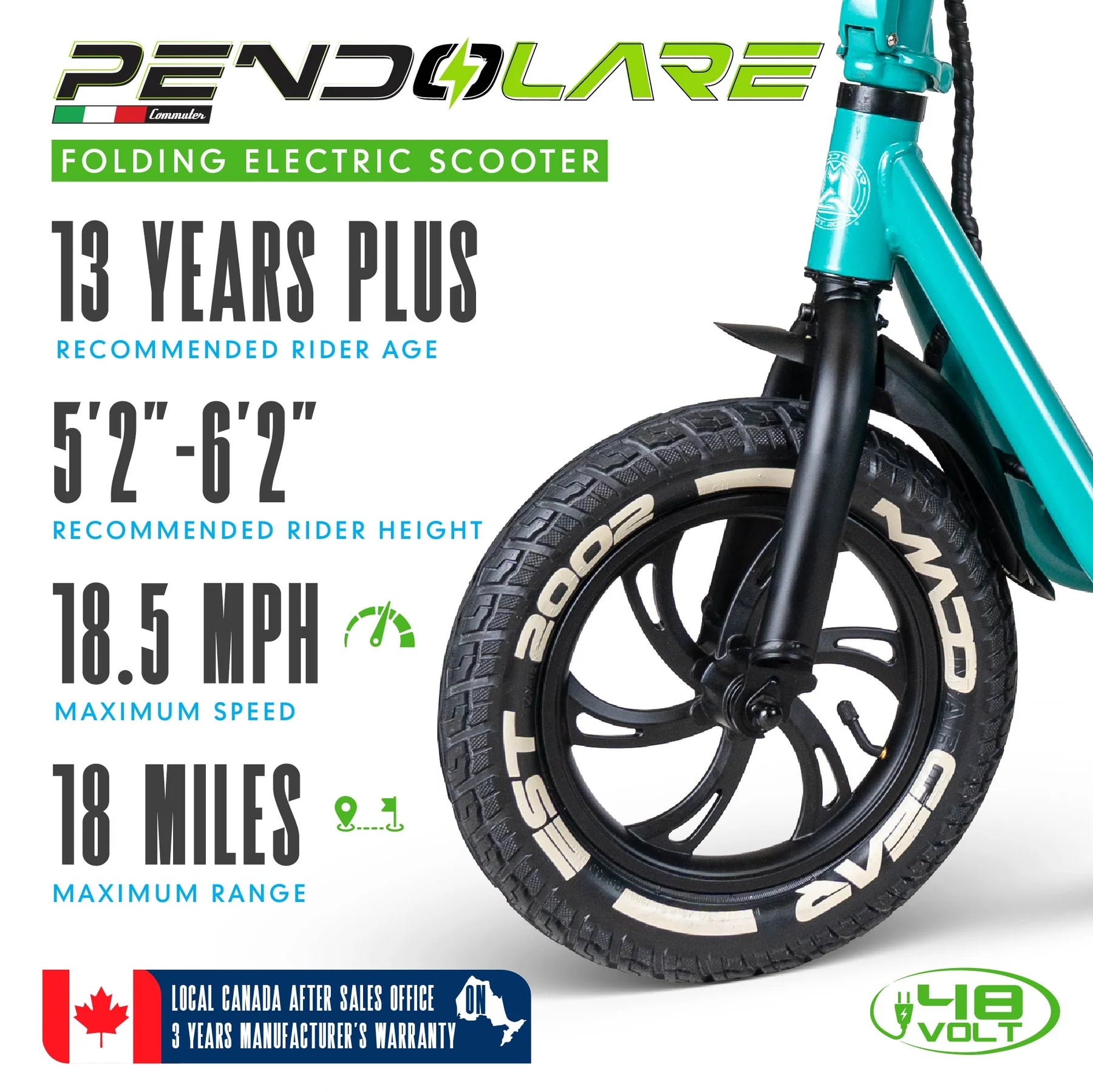 Madd Gear Electric Scooter with Seat & Basket