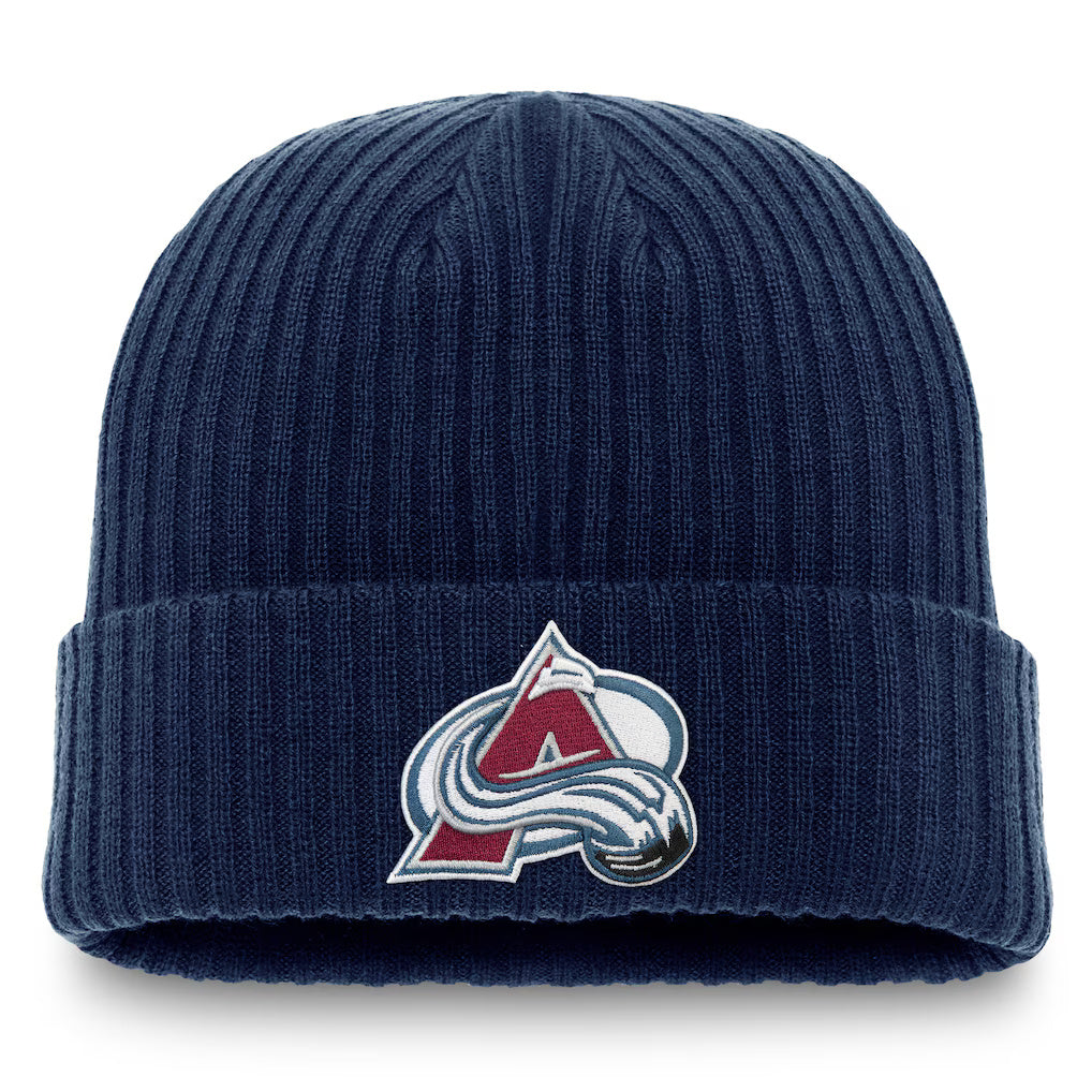 Fanatics Colorado Avalanche Primary Logo Cuffed Knit Beanie
