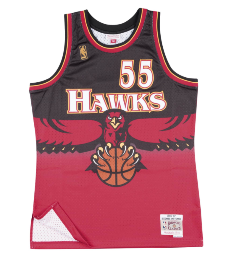 Mitchell & Ness Atlanta Hawks Dikembe Mutombo 1996 Hardwood Classics Swingman Jersey