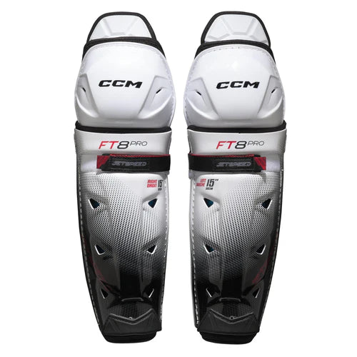 CCM Senior Jetspeed FT8 Pro Hockey Shin Guards - 2025