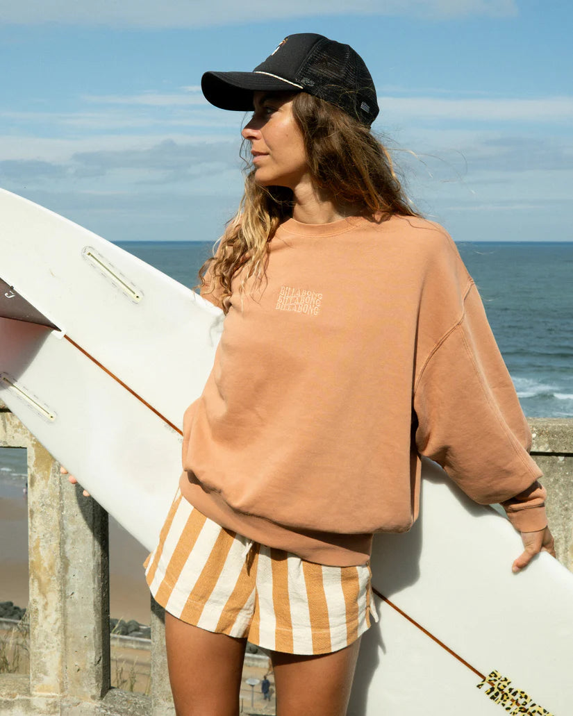 Billabong Women's Bleached Out Kendal Crewneck Sweatshirt