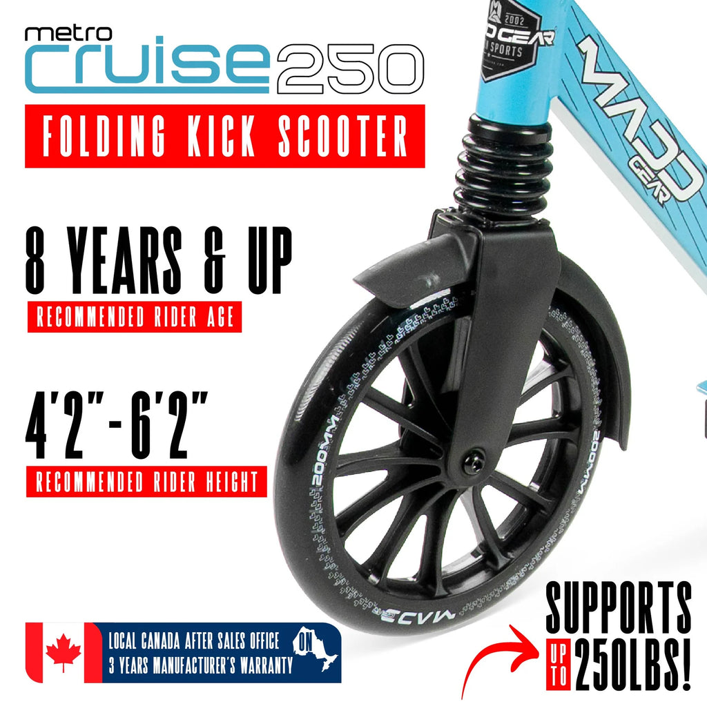 Madd Gear Metro Cruise 250 Kick Scooter with Suspension