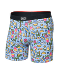 Saxx Vibe Xtra Soft Comfort Boxer Brief - Pickleball Paradise-Blue