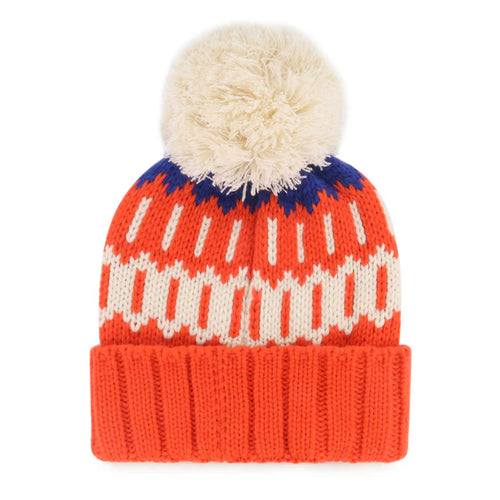 '47 Brand Edmonton Oilers Women's Alternate Logo Felicity Cuffed Knit Toque w/Pom