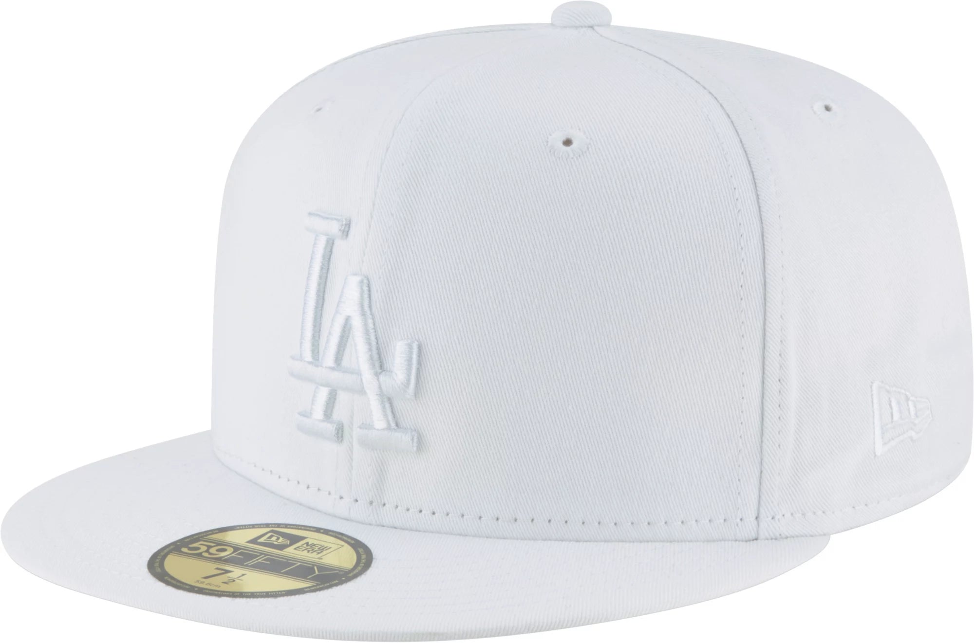 New Era Los Angeles Dodgers 59Fifty Basic White Fitted Hat