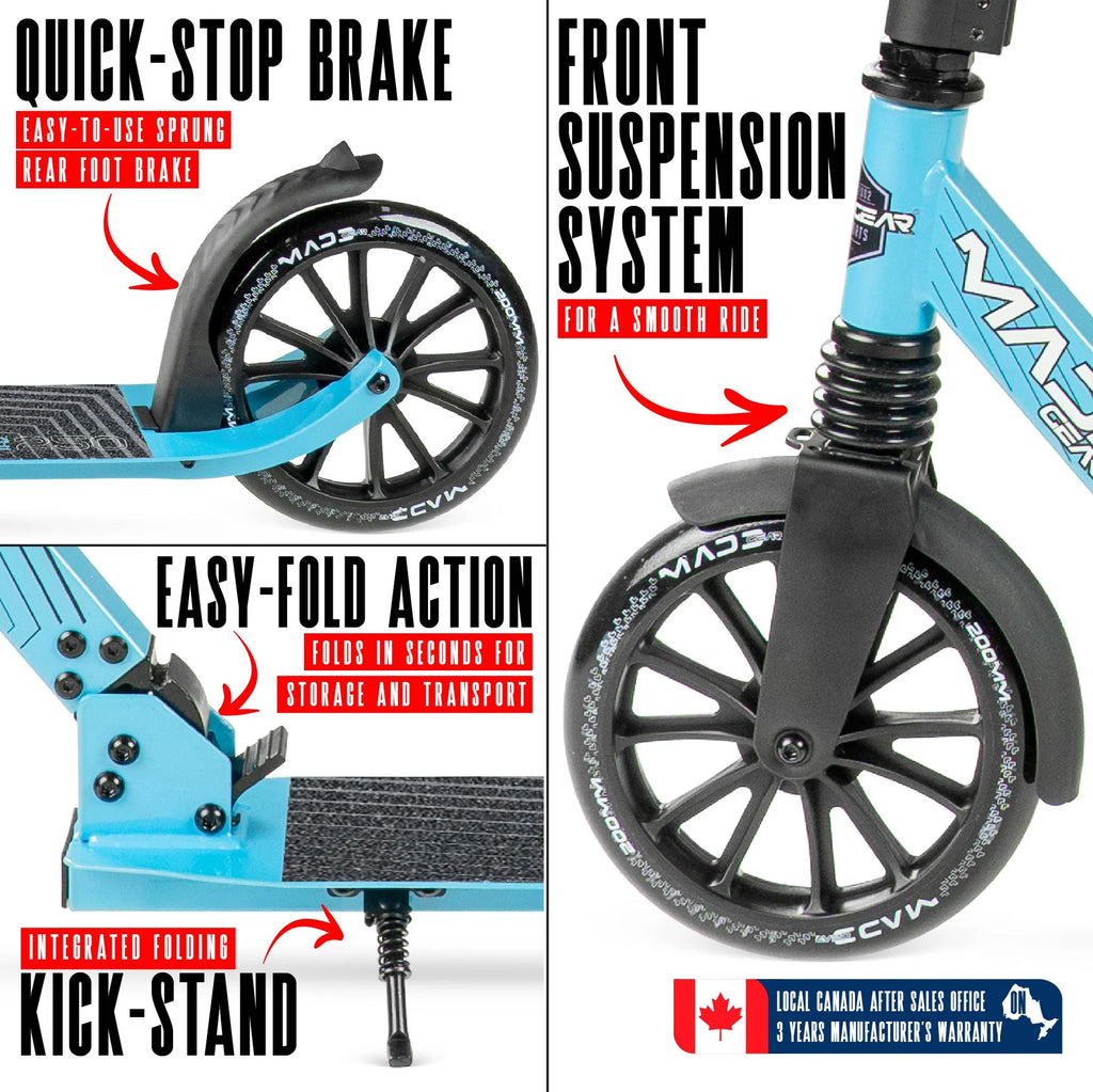 Madd Gear Metro Cruise 250 Kick Scooter with Suspension