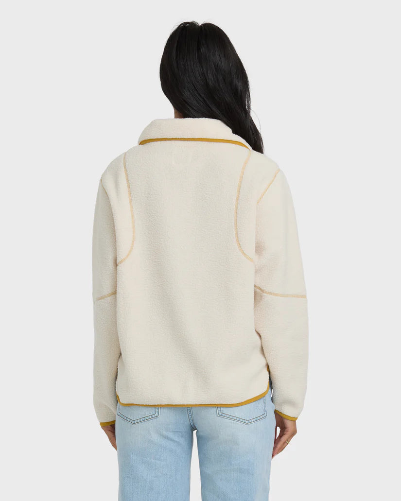 Billabong Women's Streamer Half Snap Sweatshirt