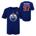 NHL Oilers Captain Youth Name & Number T-Shirt - McDavid