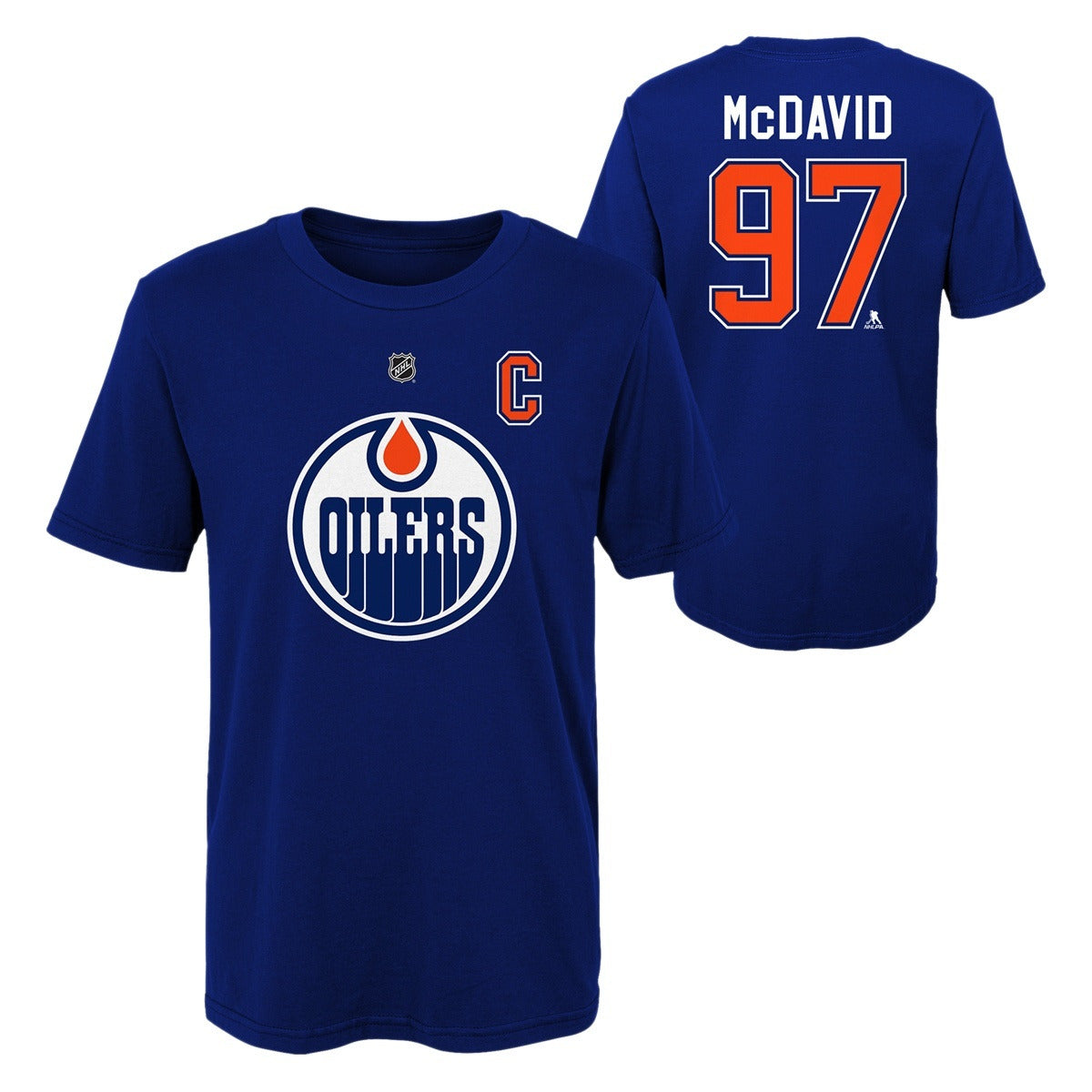 NHL Oilers Captain Kid's Name & Number T-Shirt - McDavid