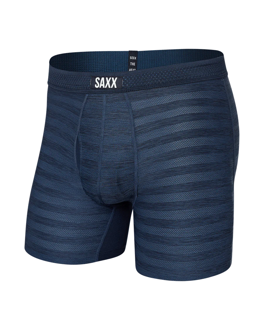 DropTemp Cooling Mesh Boxer Brief - Dark Denim Heather