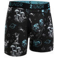Swing Shift Boxer Brief - Space Golf Black