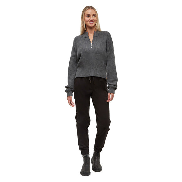 Tentree Women's Highline 1/4 Zip Mock Neck Sweater