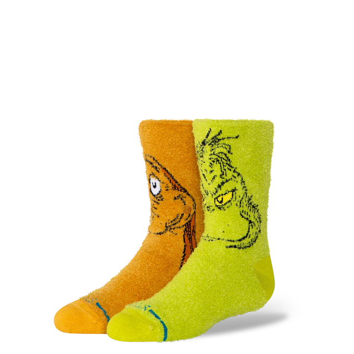 Stance Kids The Grinch x Stance Grinch And Max Crew Socks