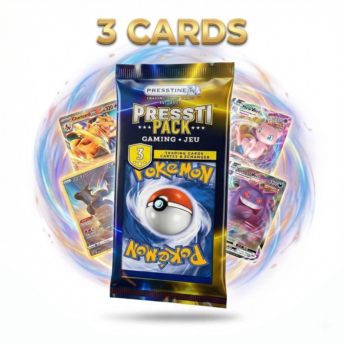 Pokémon Prestige Pack - 3 card trading card pack