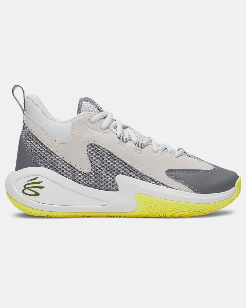 Under Armour Curry 3Z 25 SDE Grade School Basketball Shoes Halo Gray