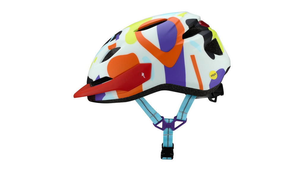 Specialized Shuffle 2 Child Helmet - DUNE WHITE GRAPHIC, profile view