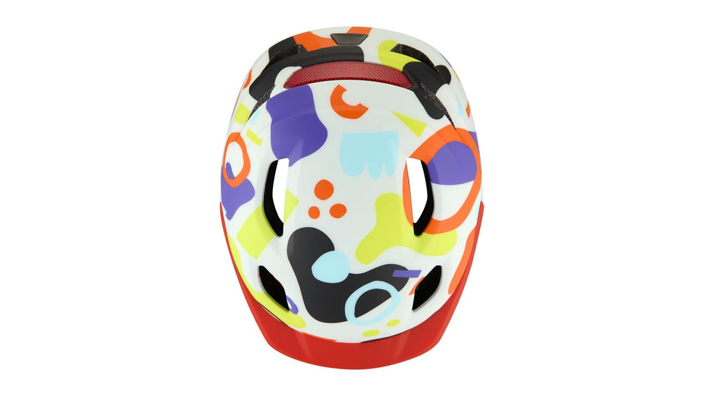 Specialized Shuffle 2 Child Helmet - DUNE WHITE GRAPHIC, top view