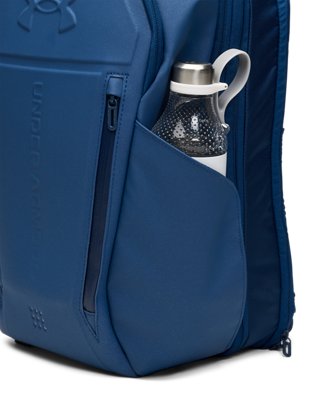 Under Armour No Weigh Backpack - Blackout Navy - side water bottle pocket