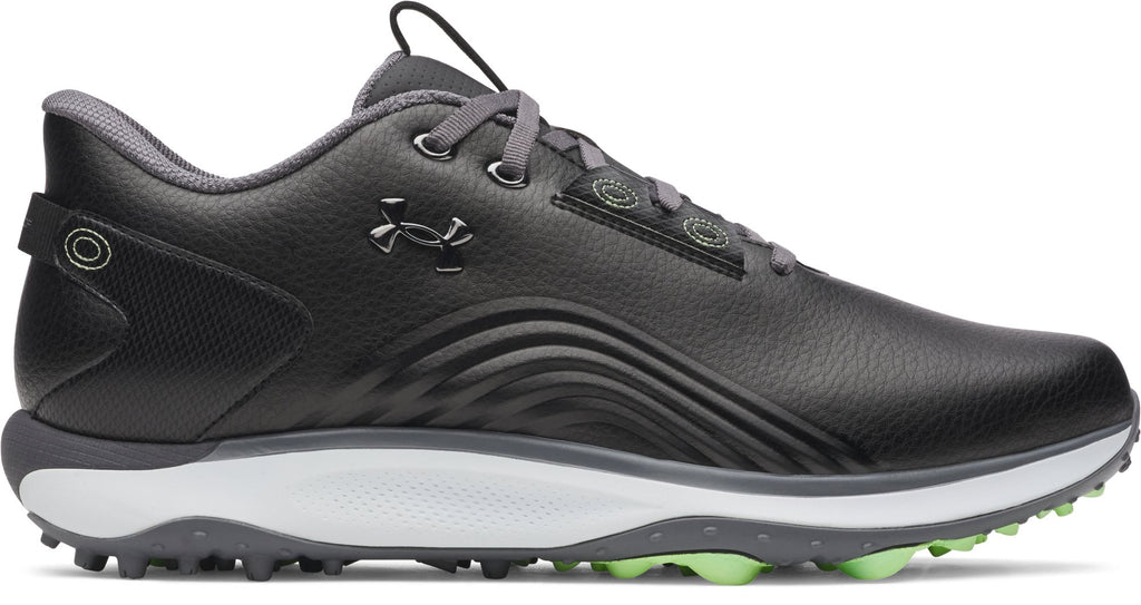Under Armour Men's Drive Fade 2 SL Golf Shoes Black - lateral view